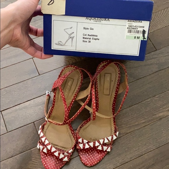 Red Aquazurra Sandals - Picture 6 of 6